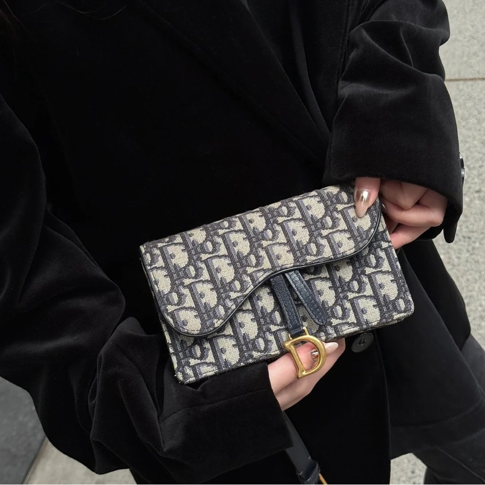 Christian Dior Oblique Jacquard Pouch